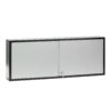 ADB Wandschrank mit Schlitzwand, Antharazitgrau/Lichtgrau