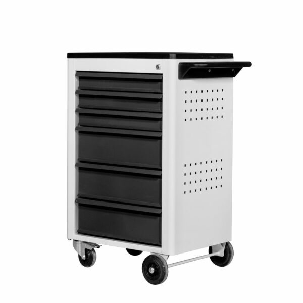 Alternative view of Werkstattwagen Basic, leer, grau, 6 Schubladen
