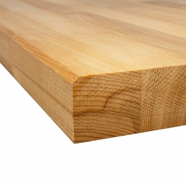 Buchenplatte 1200x600x40 mm, fugenfrei, verzugsfest